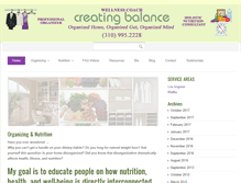 Tablet Screenshot of creating-balance.net